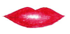 Lippen aus der Discozeit