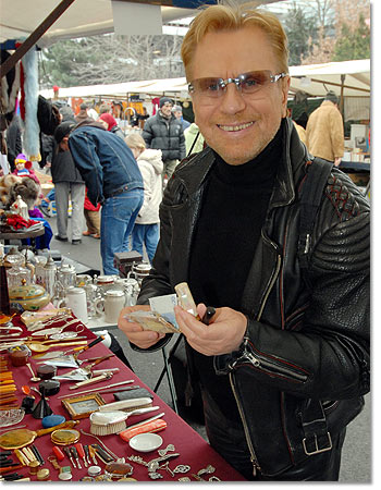 René Koch auf dem Flohmarkt